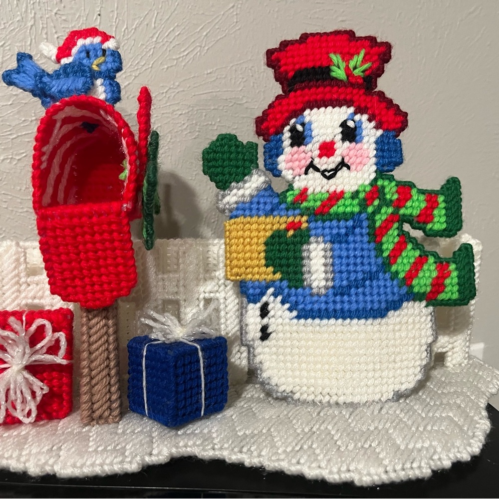 Festive Snowman Holiday Decoration